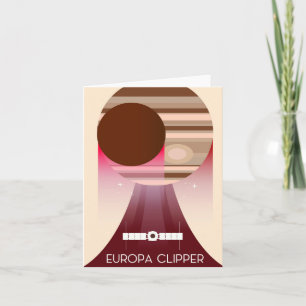 Cartes Pour Fêtes Annuelles Art spatial Europa Clipper