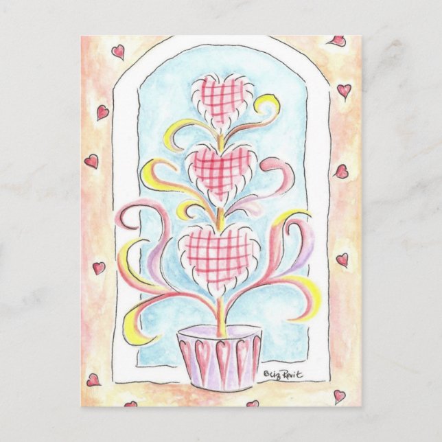 Cartes Pour Fêtes Annuelles Art topiaire de Valentine (Devant)