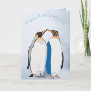 Cartes Pour Fêtes Annuelles Artic King Penguin Valentines