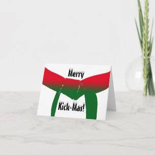 Cartes Pour Fêtes Annuelles Arts martiaux Noël