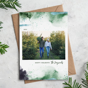 Cartes Pour Fêtes Annuelles Artsy Happy Holidays 3 Photo