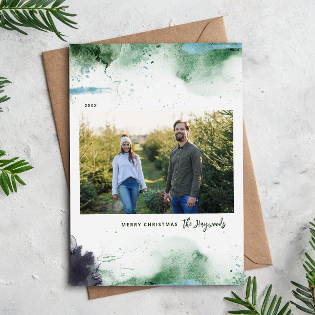 Cartes Pour Fêtes Annuelles Artsy Joyeux Noël Photo (Créateur téléchargé)