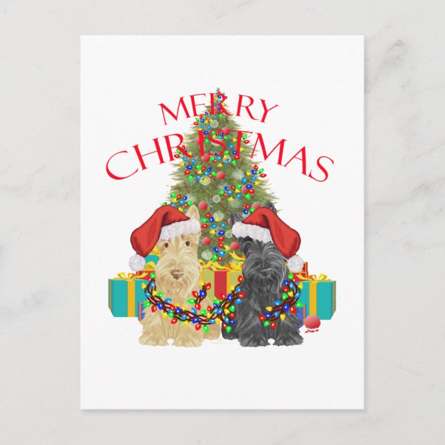 Cartes Pour Fêtes Annuelles Assistants du Père Noël (Devant)