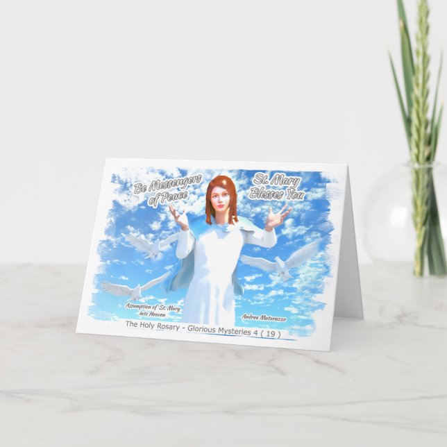 Cartes Pour Fêtes Annuelles Assomption de Sainte Marie au Ciel 2 (Devant)