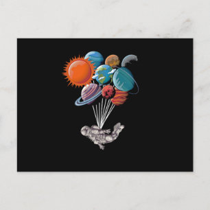 Cartes Pour Fêtes Annuelles Astronaute Aéronautique Planètes spatiales