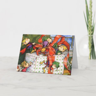 Cartes Pour Fêtes Annuelles Atelier des elfes Noël
