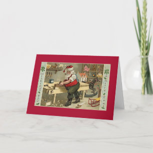Cartes Pour Fêtes Annuelles Atelier père Noël