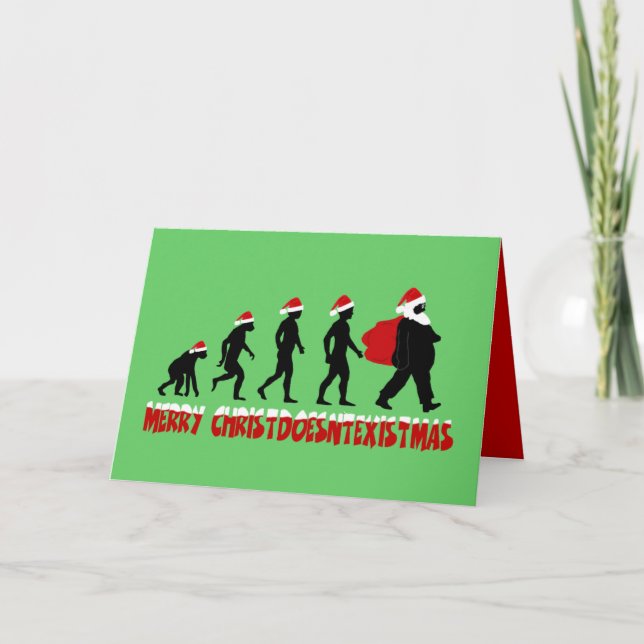 Cartes Pour Fêtes Annuelles Athiest Christmas (Devant)