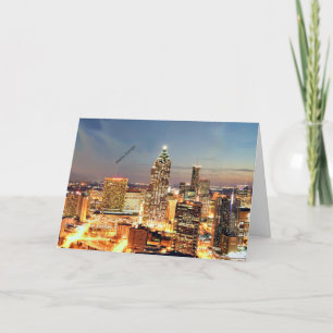 Cartes Pour Fêtes Annuelles Atlanta, Géorgie skyline Magnet