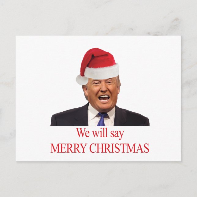 Cartes Pour Fêtes Annuelles Atout : Nous dirons le Joyeux Noël (Devant)