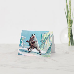 Cartes Pour Fêtes Annuelles Attaque d'ours