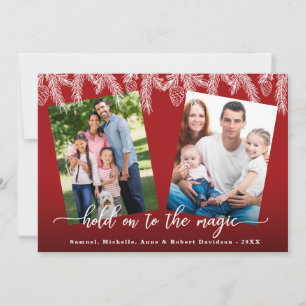 Cartes Pour Fêtes Annuelles Atteignez La Famille Des Pins Magiques Photos Noël