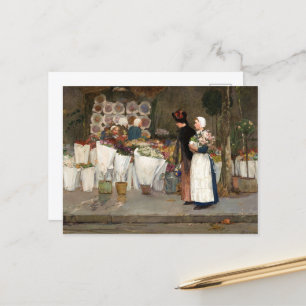 Cartes Pour Fêtes Annuelles Au fleuriste de Frederick Childe Hassam