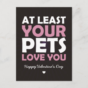 Cartes Pour Fêtes Annuelles Au moins votre amour d'animaux familiers vous