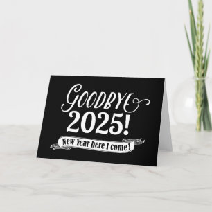 Cartes Pour Fêtes Annuelles Au revoir 2023 Nouvel An