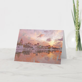 Cartes Pour Fêtes Annuelles aube de Noël