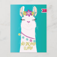 Aucun monogramme d'illustration de lama de drame