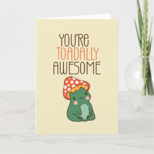 Cartes Pour Fêtes Annuelles Aujourd'hui incroyable Grenouille Pun drôle de Sai
