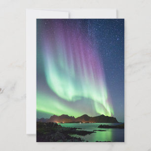 Cartes Pour Fêtes Annuelles Aurora borealis