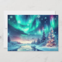 aurore boréale/Noël/Hiver