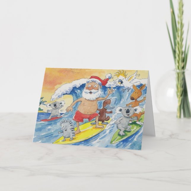 Cartes Pour Fêtes Annuelles Australie Joyeux Noël (Devant)