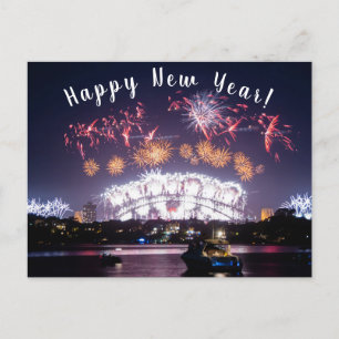 Cartes Pour Fêtes Annuelles Australie Sydney Harbour Bridge Fireworks NYE