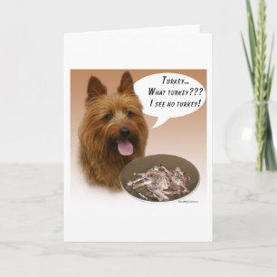 Cartes Pour Fêtes Annuelles Australien Terrier Turquie