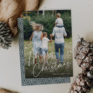 Cartes Pour Fêtes Annuelles Autographe   Joyeux Noël photo verticale