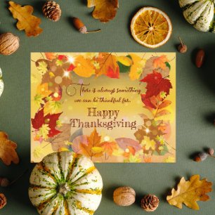 Cartes Pour Fêtes Annuelles Automne Feuillage de l'automne Bon thanksgiving de