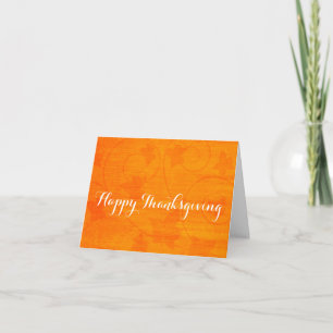 Cartes Pour Fêtes Annuelles Automne Feuilles de l'automne Thanksgiving Orange