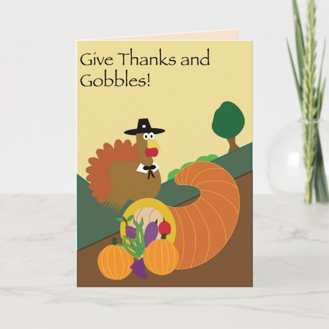 Cartes Pour Fêtes Annuelles Avalez avalent le thanksgiving (Devant)