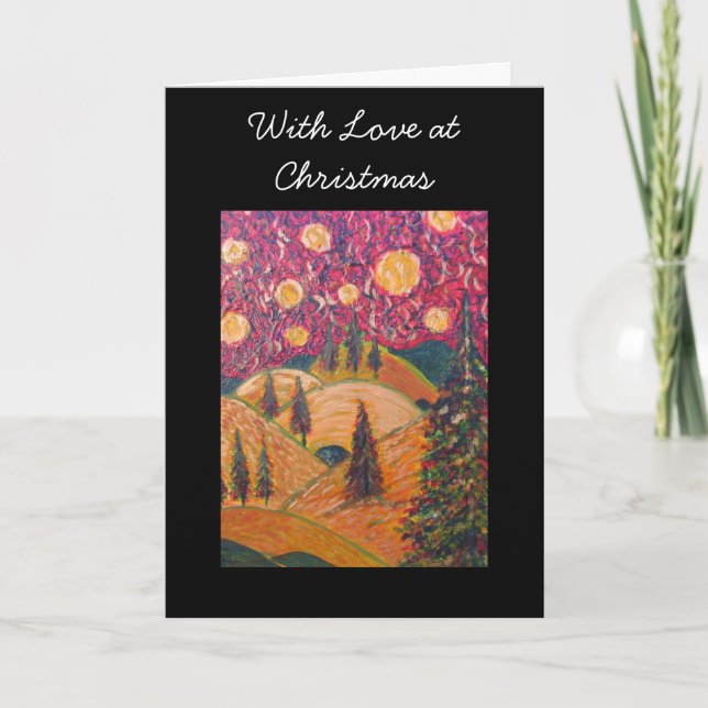 Cartes Pour Fêtes Annuelles Avec amour à Noël (Devant)