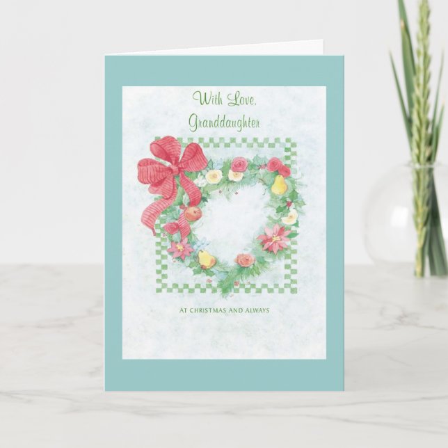 Cartes Pour Fêtes Annuelles Avec amour, petite-fille (Devant)