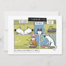 Aventure de Thanksgiving de chien et chat