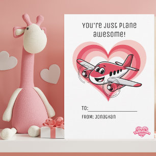 Cartes Pour Fêtes Annuelles Avion Tu es un avion génial Saint-Valentin pour le