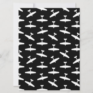 Cartes Pour Fêtes Annuelles Avions à thème de l'aviation rétro Imprimer la con