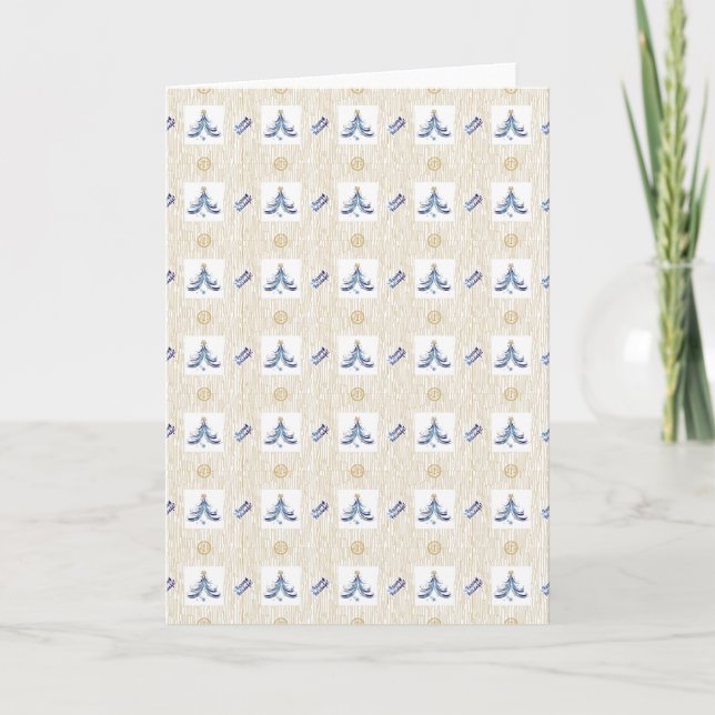 Cartes Pour Fêtes Annuelles Avocat - Élégant Arbre de Noël (Devant)