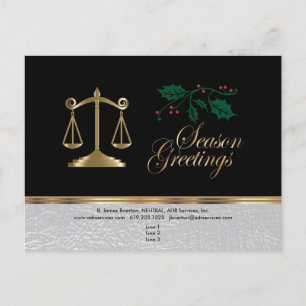 Cartes Pour Fêtes Annuelles Avocat - Noël