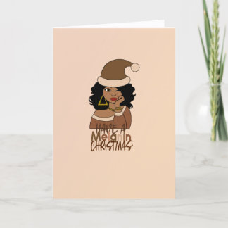 Cartes Pour Fêtes Annuelles Avoir un Noël à la mélanine