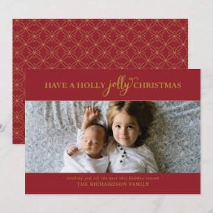 CARTES POUR FÊTES ANNUELLES AVOIR UNE PHOTO PLATE DE NOËL SAINTE JOLLY