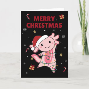 Cartes Pour Fêtes Annuelles Axolotl Merry Christmas Winter Animals Axolotls Ad