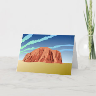 Cartes Pour Fêtes Annuelles Ayers rock Australie