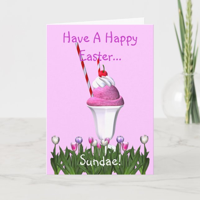 Cartes Pour Fêtes Annuelles Ayez de Joyeuses Pâques… Parfait ! (Devant)