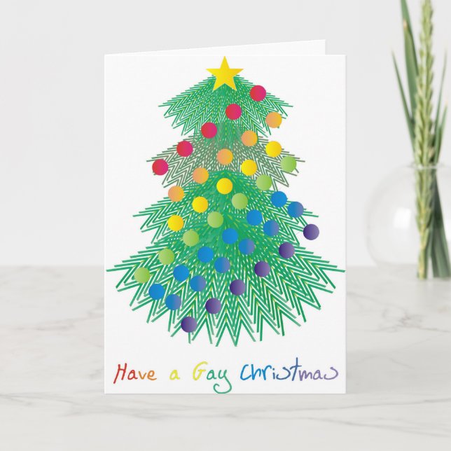 Cartes Pour Fêtes Annuelles Ayez Noël gai (Devant)