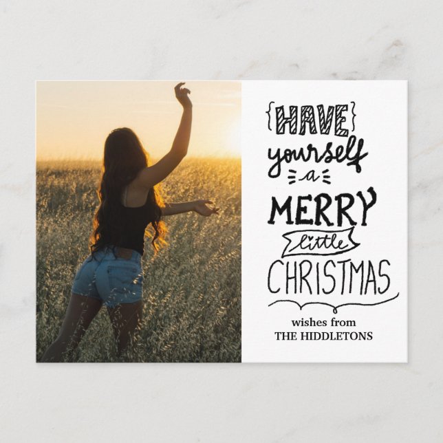 Cartes Pour Fêtes Annuelles Ayez Un Joyeux Petit Noël | Photo (Devant)