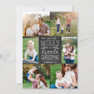 Cartes Pour Fêtes Annuelles Ayez un joyeux petit Noël six photos