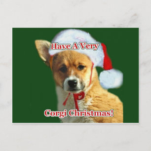 Cartes Pour Fêtes Annuelles Ayez un Noël très corgi- Miscy