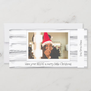 Cartes Pour Fêtes Annuelles Ayez Votre Selfie Un Joyeux Petit Noël