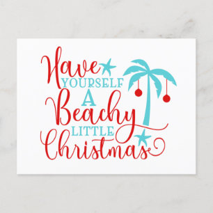 Cartes Pour Fêtes Annuelles Ayez-vous un petit Noël de plage