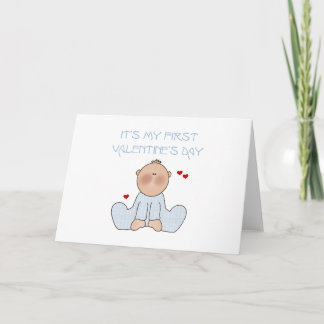 Cartes Pour Fêtes Annuelles Baby Boy First Valentine's Day